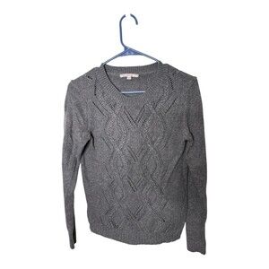Gap Gray Medium Cable Knit Sweater